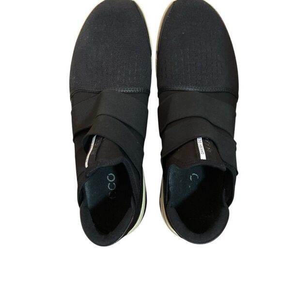 Ecco Shoes Men's Size 14 Black Slip-On Sneakers - Picture 9 of 13